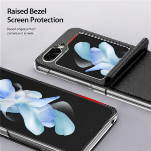 Dux Ducis Bril Leather Case Cover for Samsung Galaxy Z Flip5 5G - Black