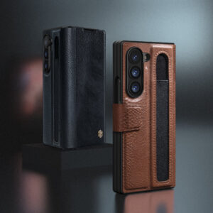 Nillkin Aoge Leather with Pen Holder Case for Samsung Galaxy Z Fold6 5G - Black