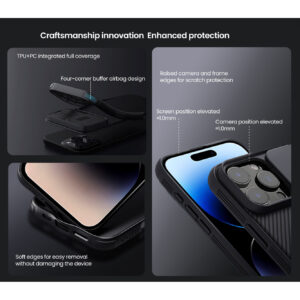 Nillkin CamShield Pro Lens Protector Case for Apple iPhone 16 Pro Max - Dark Purple