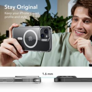 ESR Classic HaloLock MagSafe Tough Case for Apple iPhone 15 Plus- Clear