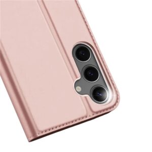 DUX DUCIS Skin Pro Faux Leather Wallet Flip Case for Samsung Galaxy S25+ (Plus) - Rose Gold