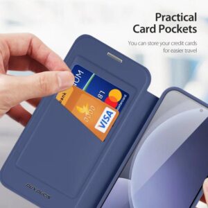 DUX DUCIS Skin X Pro Magnetic Flip Wallet Case for Samsung Galaxy S25+ (Plus) - Blue
