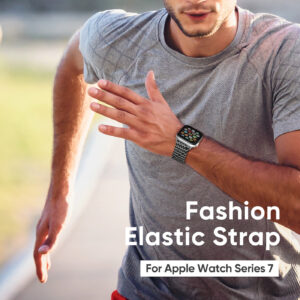 DUX DUCIS Nylon Strap for Apple Watch 1 2 3 4 5 6 7 SE (42MM/44MM/45MM) - Green/Black