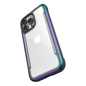 Raptic Shield Tough Rugged Rear Case Cover for Apple iPhone 15 Pro Max - Iridescent