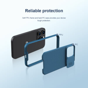 Nillkin CamShield Pro MagSafe Lens Protector Case for iPhone 14 Pro - Blue