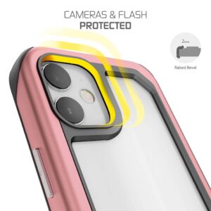 Ghostek Atomic Slim 3 Aluminum Tough Case Cover for Apple iPhone 12 Mini - Pink