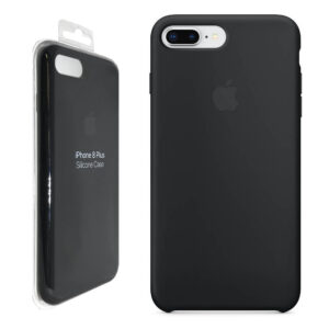 Official Apple Silicone Rear Case Cover for iPhone 8 Plus / 7 Plus - Black