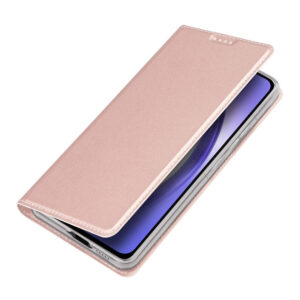 DUX DUCIS Skin Pro Faux Leather Wallet Flip Case for Samsung Galaxy A55 5G - Rose Gold