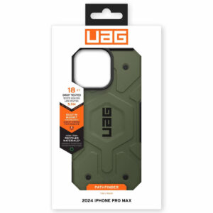 Urban Armor Gear (UAG) Pathfinder MagSafe Tough Case Cover for Apple iPhone 16 Pro Max - Olive