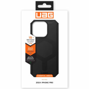 Urban Armor Gear (UAG) Essential Armor MagSafe Tough Case for iPhone 16 Pro - Black