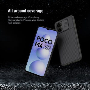 Nillkin CamShield Camera Lens Protector Case Cover for Xiaomi Poco M4 5G - Black