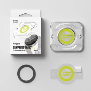 2 Pack Ringke Tempered Glass Pro Protector for Galaxy Watch 8 (40mm)