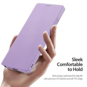 DUX DUCIS Skin X Pro Magnetic Flip Wallet Case for Samsung Galaxy S25 Ultra - Purple