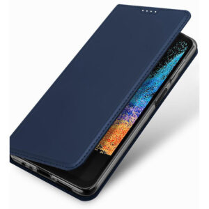 DUX DUCIS Skin Pro Faux Leather Wallet Flip Case for Samsung Galaxy Xcover 7 Pro - Blue