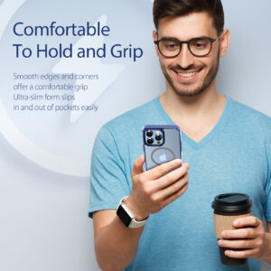 DUX DUCIS Clin2 Clear Tough with MagSafe Case for Apple iPhone 14 Pro Max - Blue