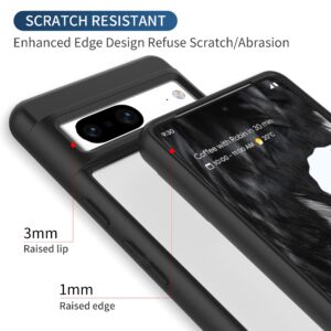 Armoured™ Shield Tough Matte Frosted Rear Case Cover for Google Pixel 7 - Black