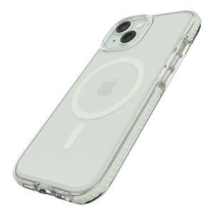 Tech21 EvoCrystal Magsafe Tough Clear Case Cover for Apple iPhone 15 - Green