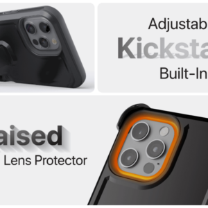 Ghostek Iron Armor 3 Heavy Duty Holster Case for iPhone 12 Mini - Black Matte