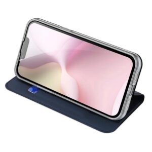 DUX DUCIS Skin Pro Faux Leather Wallet Flip Case for Apple iPhone 16e - Blue