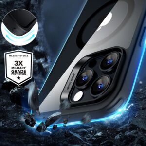 ESR Classic Hybrid Tough Rear Case + Tempered Screen Protector for iPhone 16 Pro Max - Clear Black