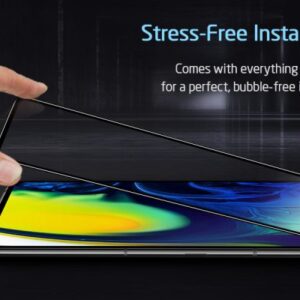 ESR Full Coverage Glass Screen Protector for Samsung Galaxy A80 - Black, 2 Pack