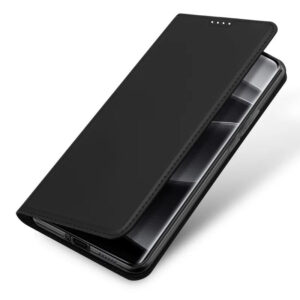 DUX DUCIS Skin Pro Faux Leather Wallet Flip Case for Xiaomi Redmi Note 14 Pro / Poco X7 5G - Black