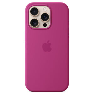 Official Apple Silicone Magsafe Rear Case Cover for iPhone 16 Pro - Fuschia