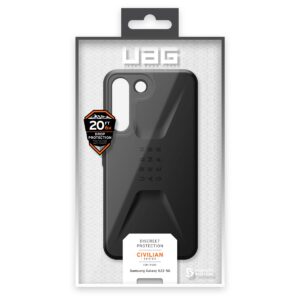 Urban Armor Gear (UAG) Samsung Galaxy S22 5G Case Rugged Cover Civilian - Black