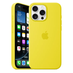 Official Apple Silicone Magsafe Rear Case Cover for iPhone 16 Pro Max - Star Fruit