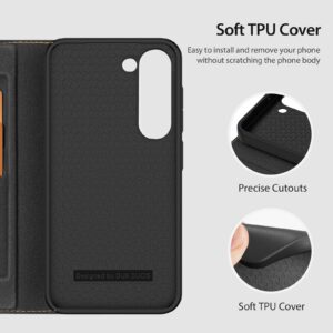 DUX DUCIS Skin X2 Tough Flip Wallet Stand Case for Samsung Galaxy S23+ (Plus) - Black