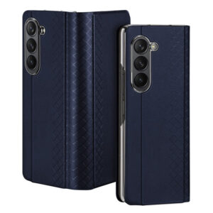 Dux Ducis Bril Leather Case Cover for Samsung Galaxy Z Fold5 5G - Blue