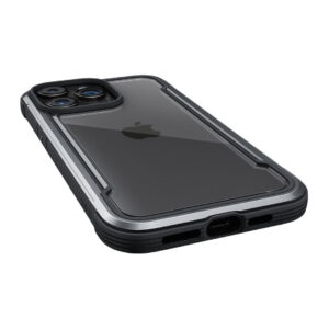 Raptic Shield Tough Rugged Rear Case Cover for Apple iPhone 15 Pro - Black