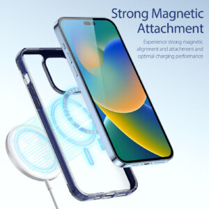 DUX DUCIS Clin2 Clear Tough with MagSafe Case for Apple iPhone 14 Pro Max - Blue
