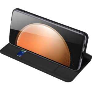 DUX DUCIS Skin Pro Faux Leather Wallet Flip Case for Samsung Galaxy S25 FE - Black