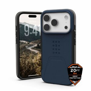 Urban Armor Gear (UAG) Civilian MagSafe Tough Case for Apple iPhone 17 Pro - Mallard Blue