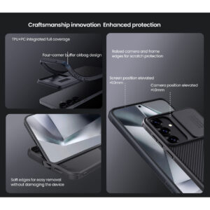 Nillkin CamShield Pro Lens Protector Case Cover for Samsung Galaxy S25 - Black