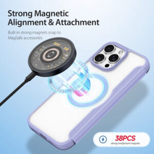 DUX DUCIS Skin X Pro MagSafe Flip Wallet Case for Apple iPhone 16 Pro Max - Purple