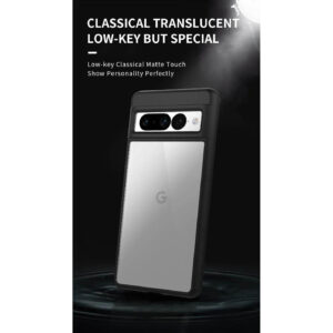 Armoured™ Shield Tough Matte Frosted Rear Case for Google Pixel 7 Pro - Black