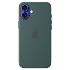 Official Apple Silicone Magsafe Rear Case Cover for iPhone 16 Plus - Lake Green