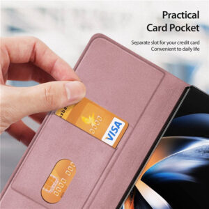 Dux Ducis Bril Leather Case Cover for Samsung Galaxy Z Fold5 5G - Pink