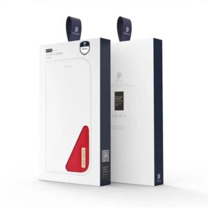 DUX DUCIS Real Leather Flip RFID Wallet Case for Samsung Galaxy S24 Ultra - Red