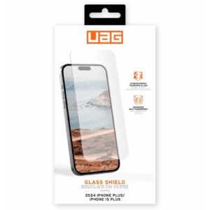 Urban Armor Gear (UAG) Glass Shield Tough Screen Protector for iPhone 16 Plus / iPhone 15 Plus
