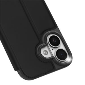 DUX DUCIS Skin Pro Faux Leather Wallet Flip Case for Apple iPhone 17 - Black