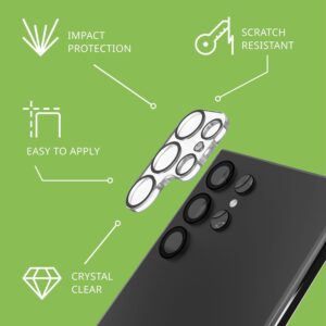 Tech21 Anti Glare Impact Shield Screen and Lens Protector Bundle for Samsung Galaxy S24 Ultra