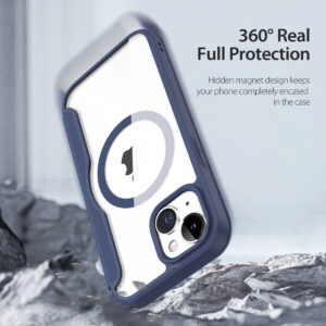 DUX DUCIS Skin X Pro MagSafe Flip Wallet Case for Apple iPhone 15 - Blue