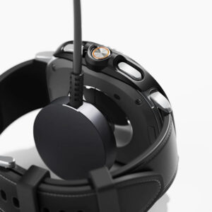 2 Pack Ringke Air Silicone Matte Case Cover for Galaxy Watch 8 Classic - Clear/Black