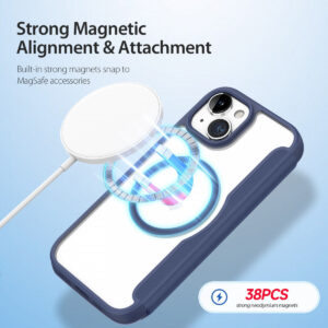 DUX DUCIS Skin X Pro MagSafe Flip Wallet Case for Apple iPhone 15 - Blue