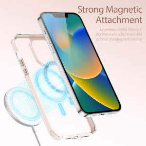 DUX DUCIS Clin2 Clear Tough with MagSafe Case for Apple iPhone 14 Plus - Pink