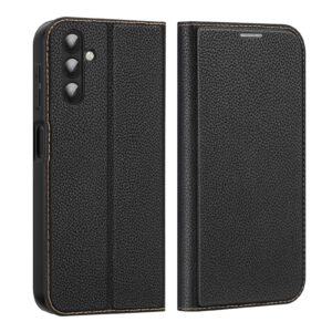DUX DUCIS Skin X2 Tough Rugged Flip Wallet Case for Samsung Galaxy A14 4G / 5G - Black