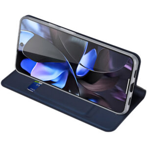 DUX DUCIS Skin Pro Faux Leather Wallet Flip Case for Google Pixel 10 / 10 Pro - Blue